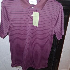 Goodfellow & Co Men's Burgundy Striped Polo